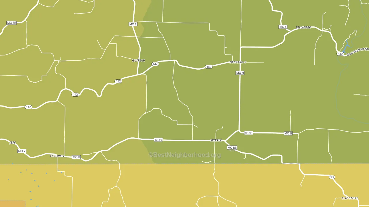 65778, MO block-group voter-turnout map