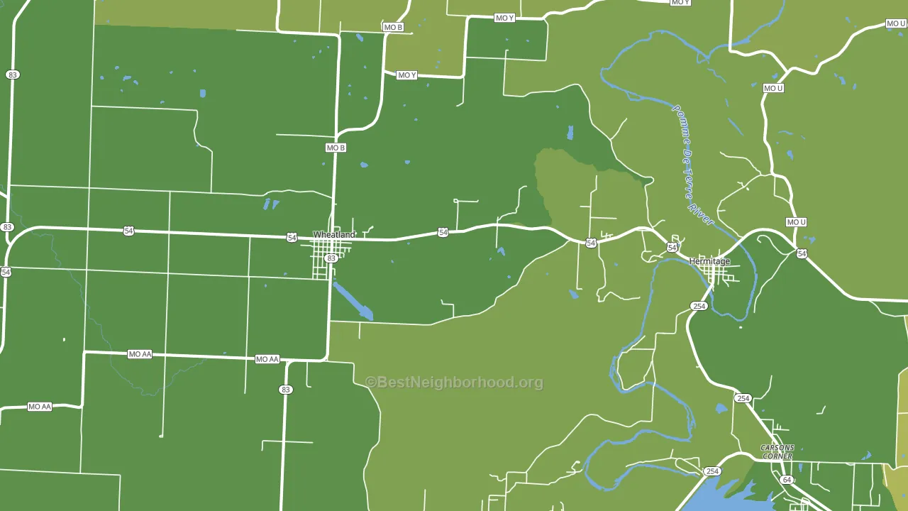 65779, MO block-group voter-turnout map