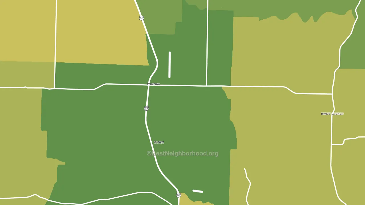 65789, MO block-group voter-turnout map