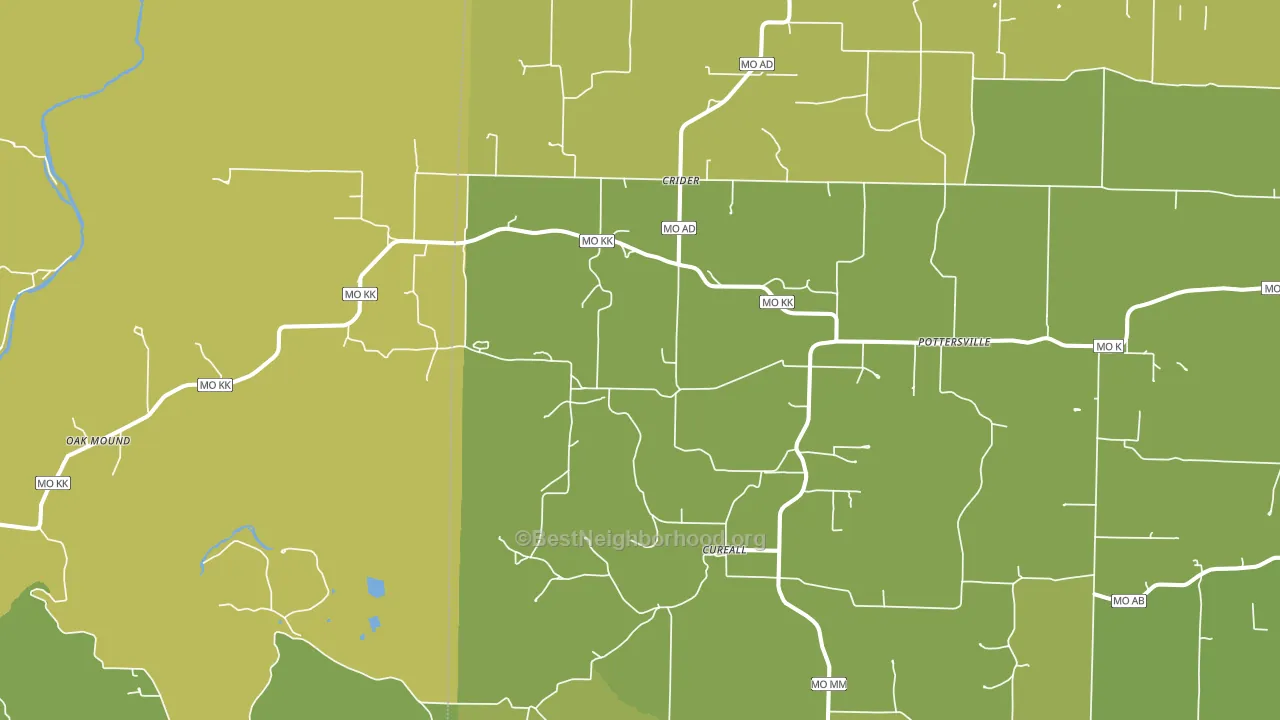 65790, MO block-group voter-turnout map