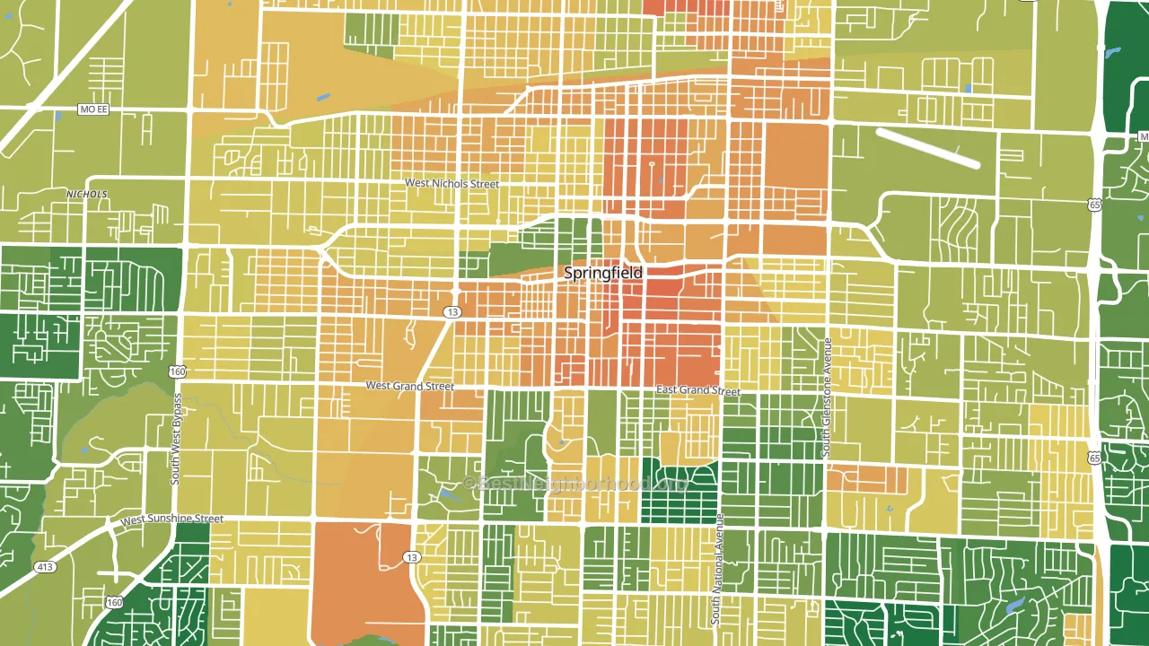 65806, MO block-group voter-turnout map