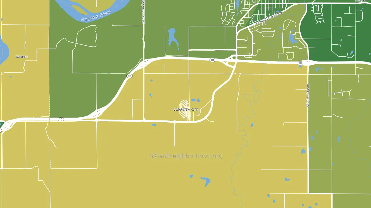 66019, KS block-group voter-turnout map