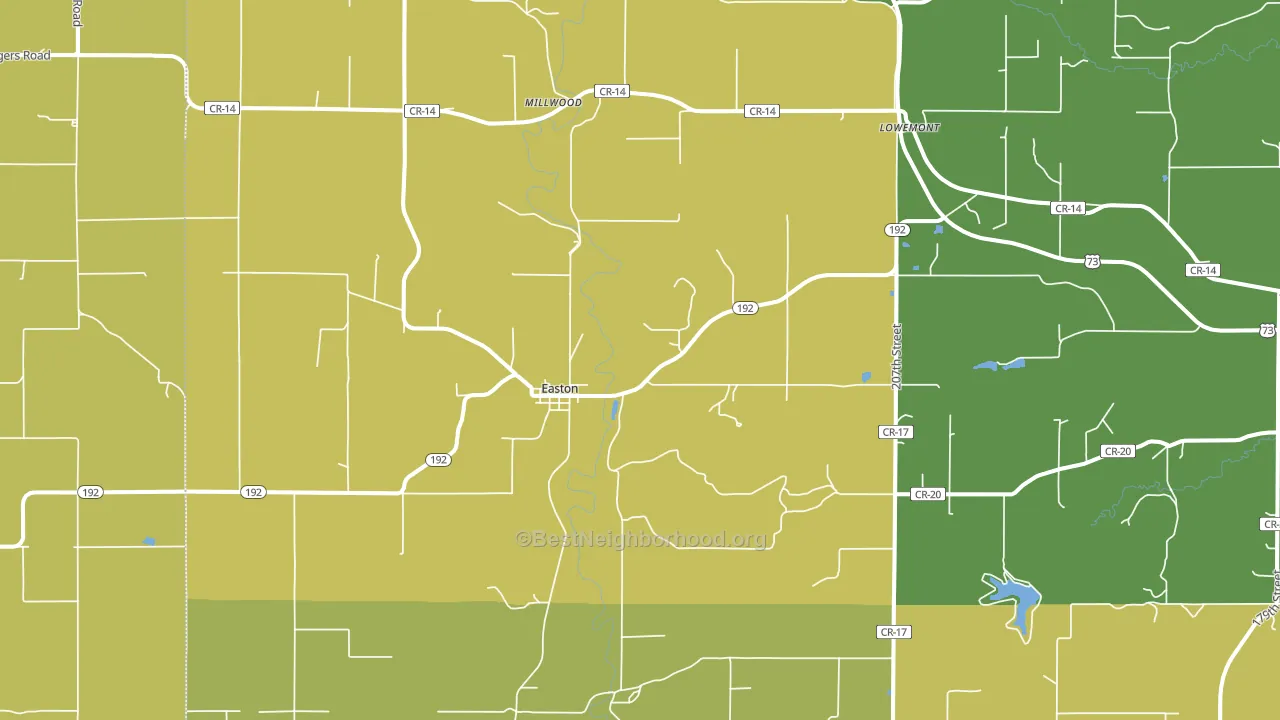 66020, KS block-group voter-turnout map