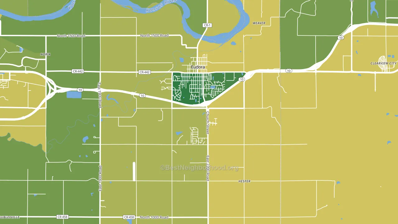 66025, KS block-group voter-turnout map