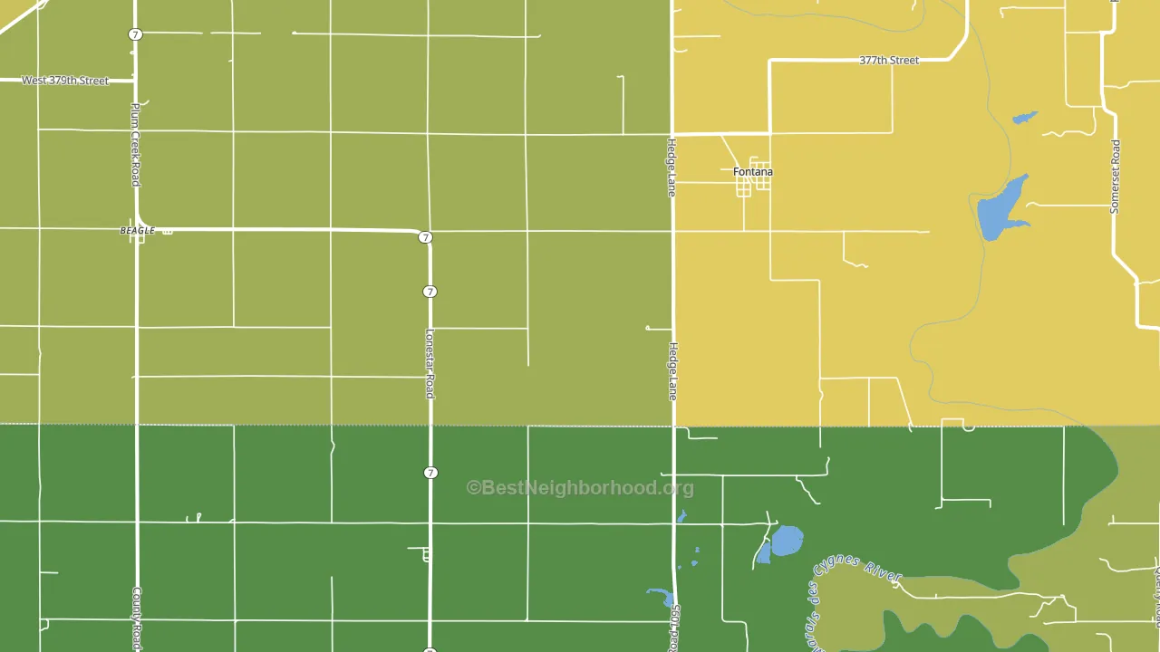 66026, KS block-group voter-turnout map