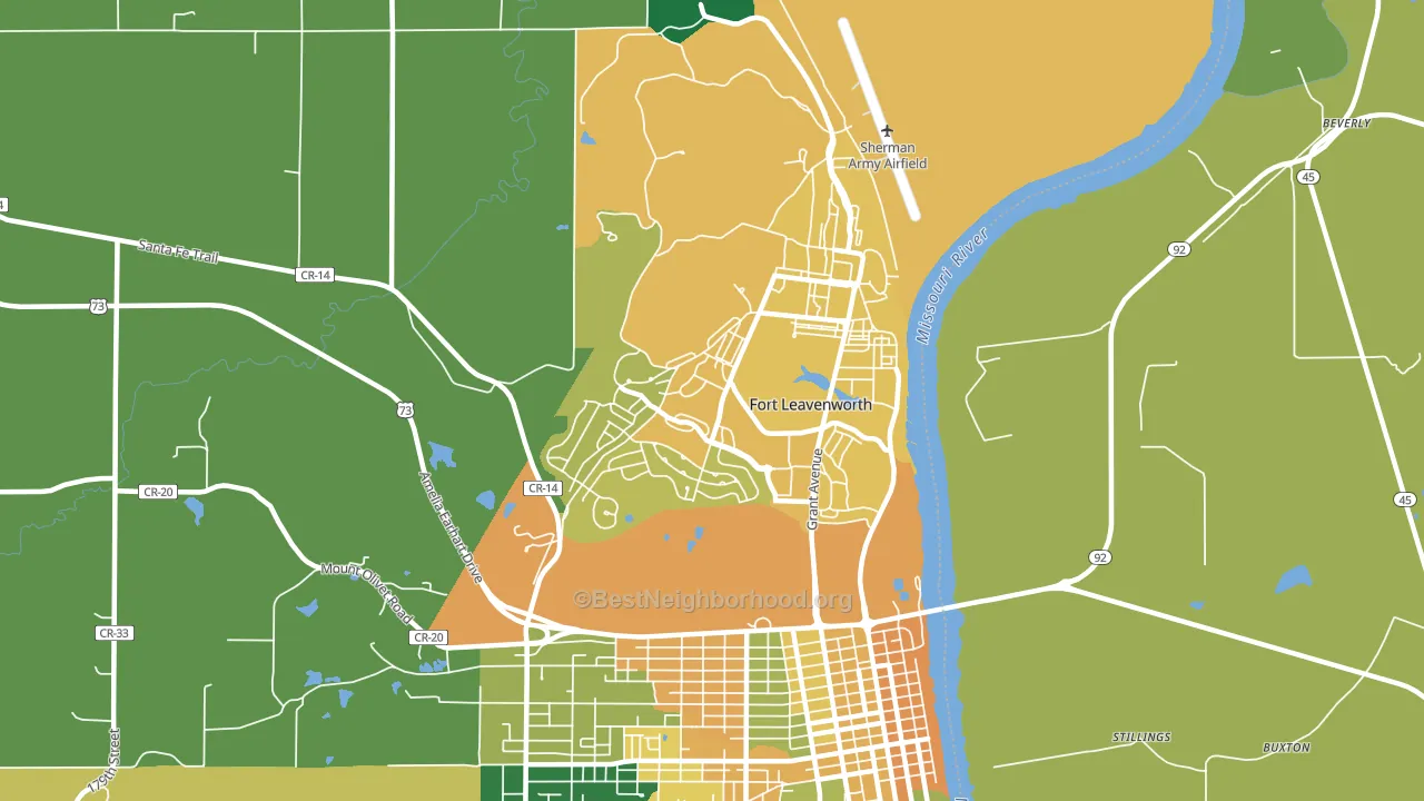 66027, KS block-group voter-turnout map