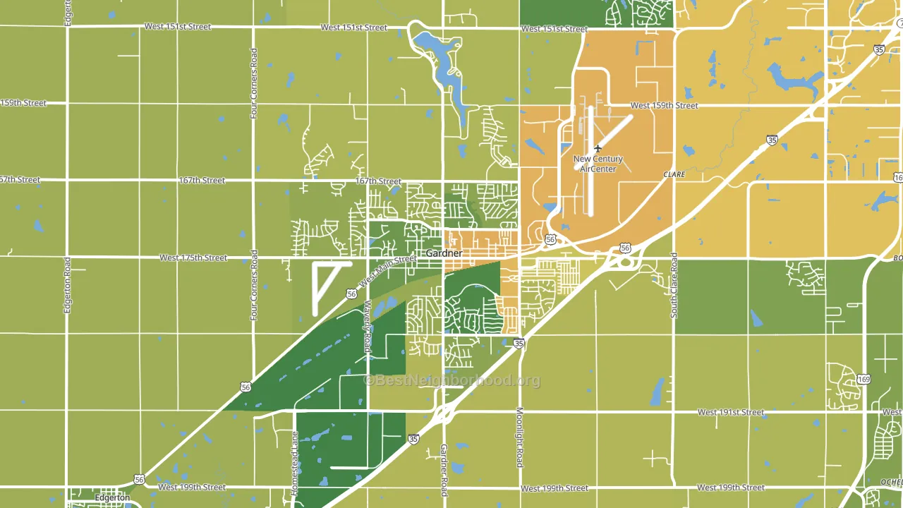 66030, KS block-group voter-turnout map