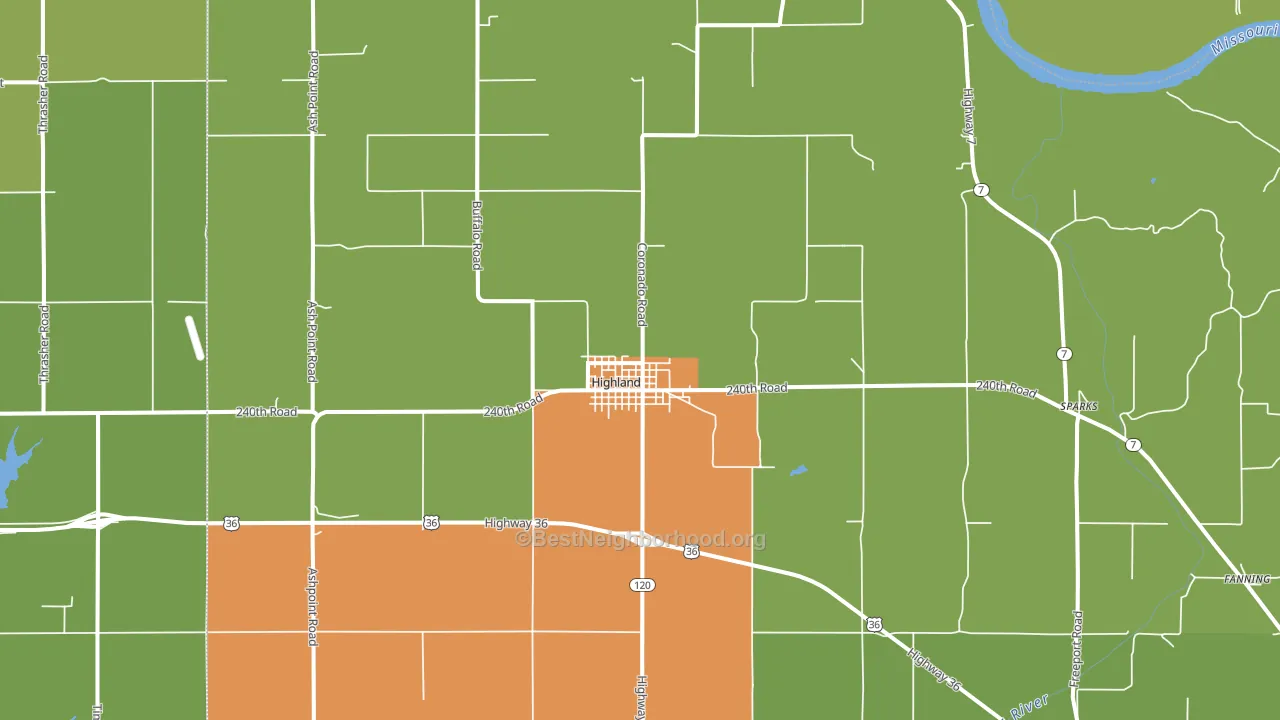 66035, KS block-group voter-turnout map