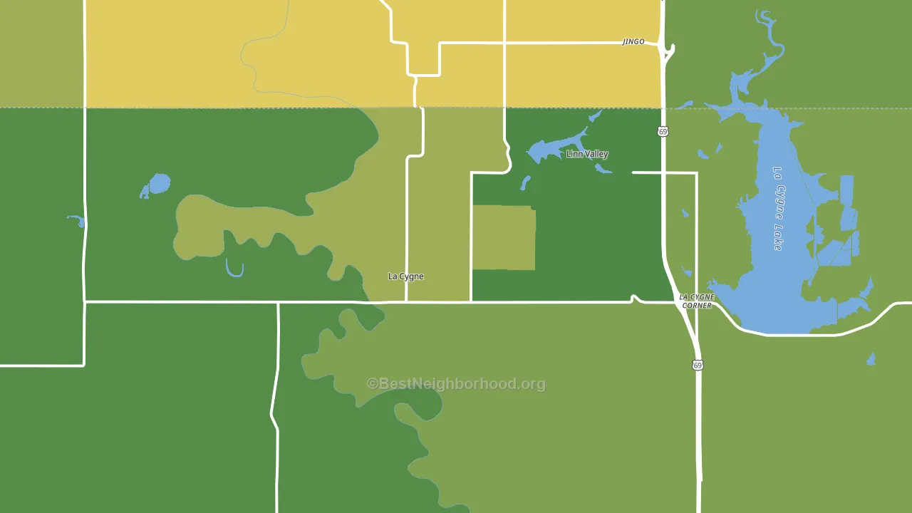 66040, KS block-group voter-turnout map