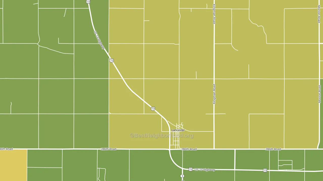 66041, KS block-group voter-turnout map