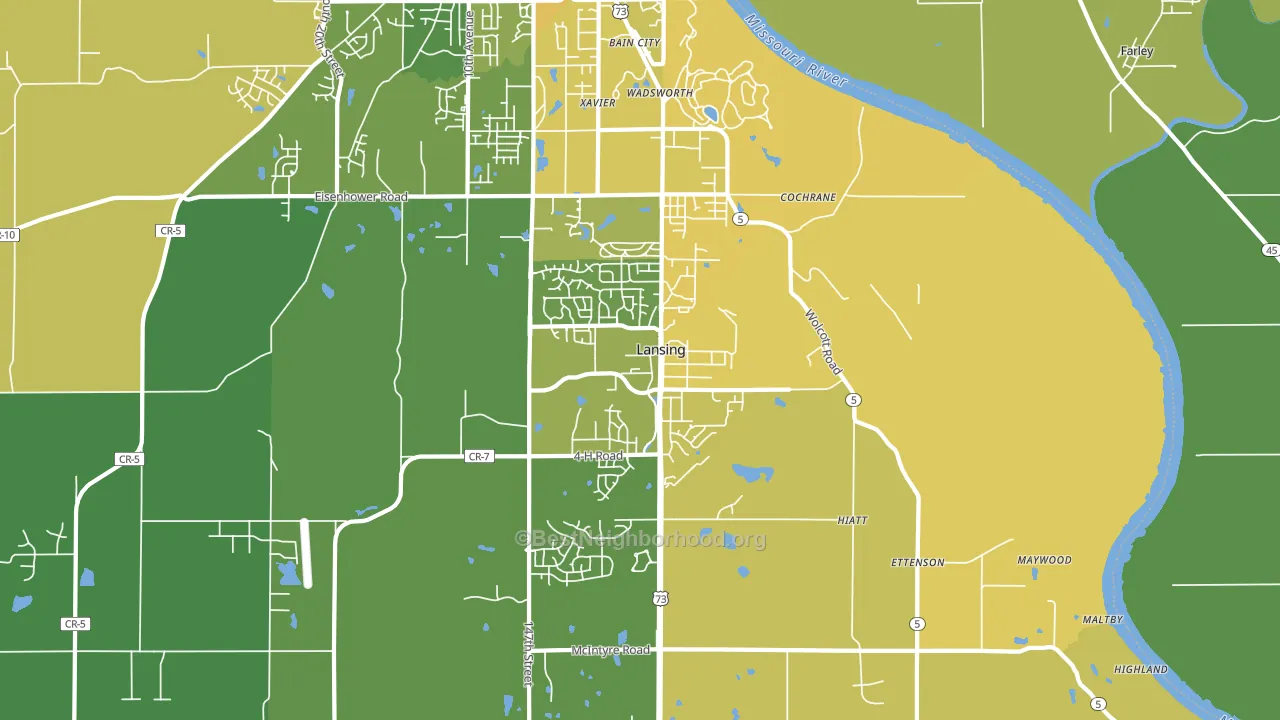 66043, KS block-group voter-turnout map