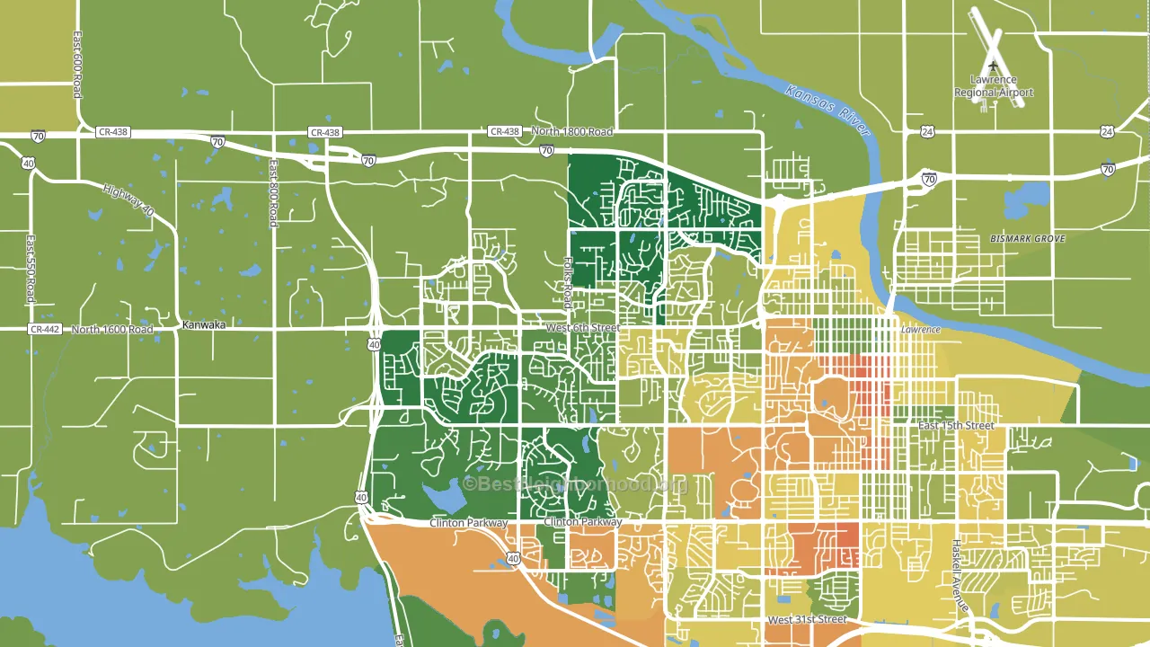 66049, KS block-group voter-turnout map