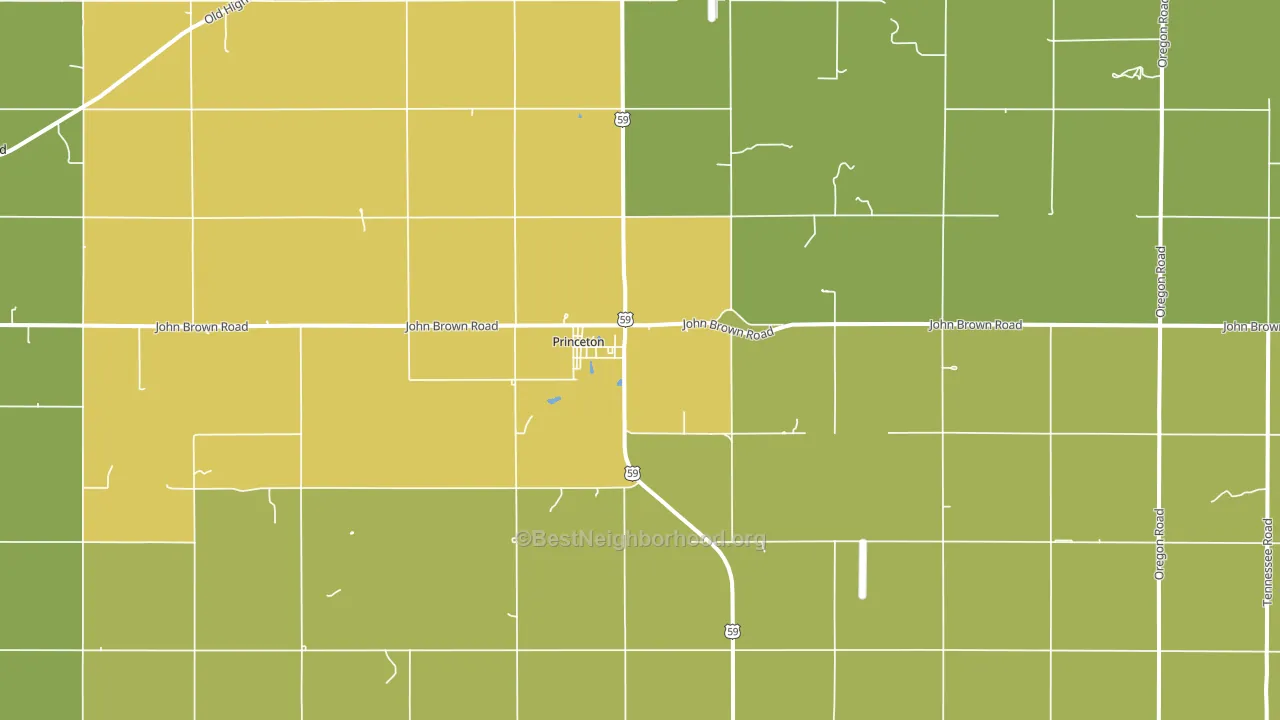 66078, KS block-group voter-turnout map