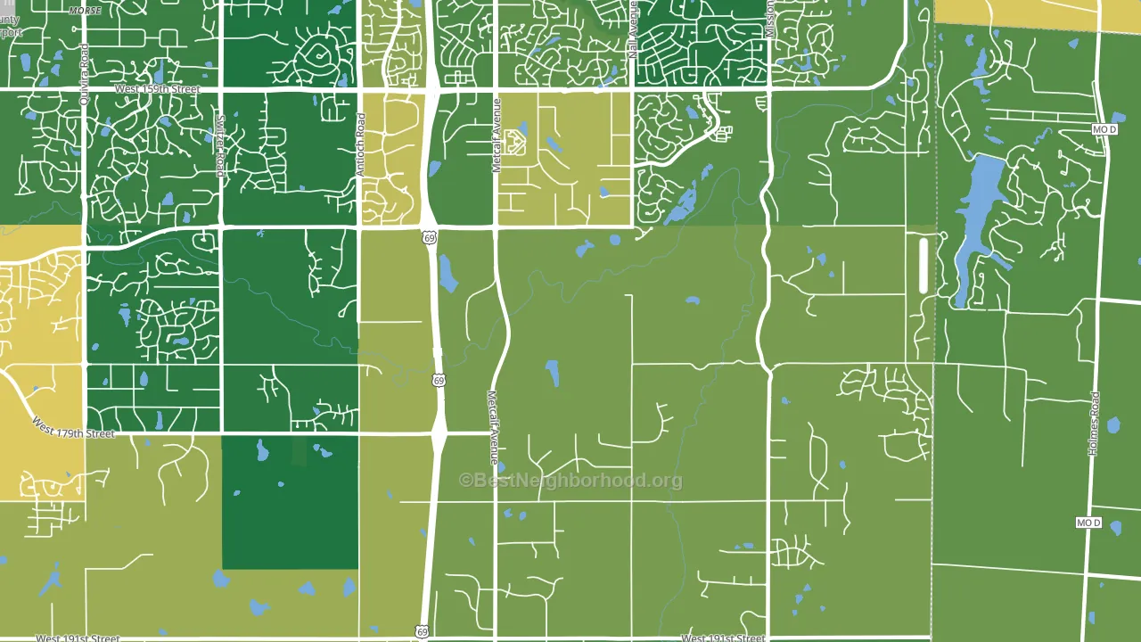 66085, KS block-group voter-turnout map