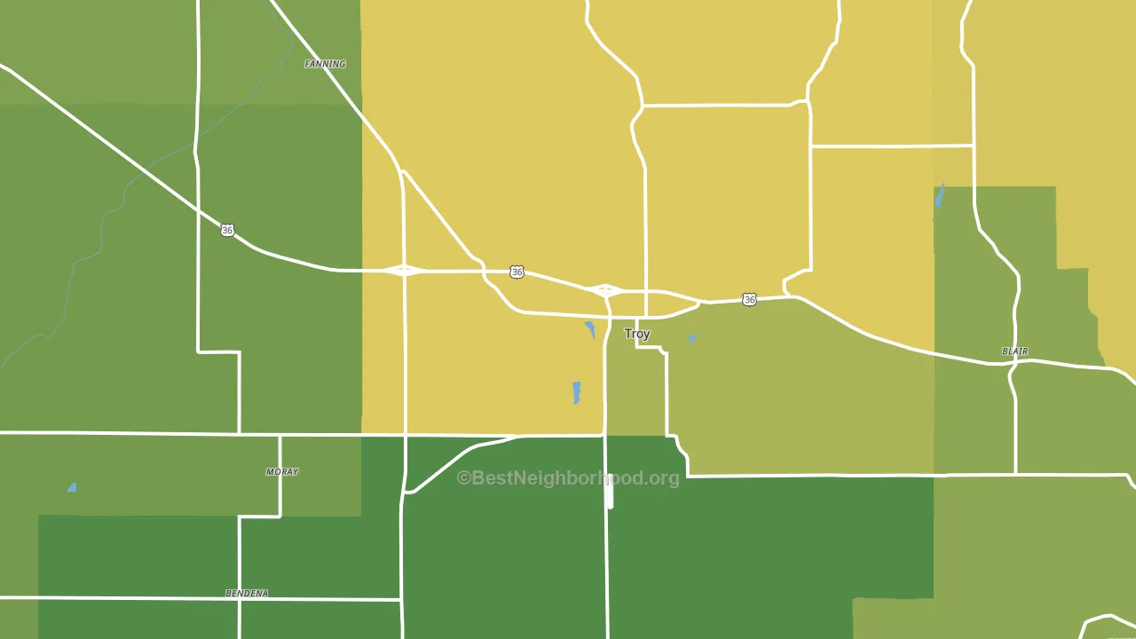 66087, KS block-group voter-turnout map