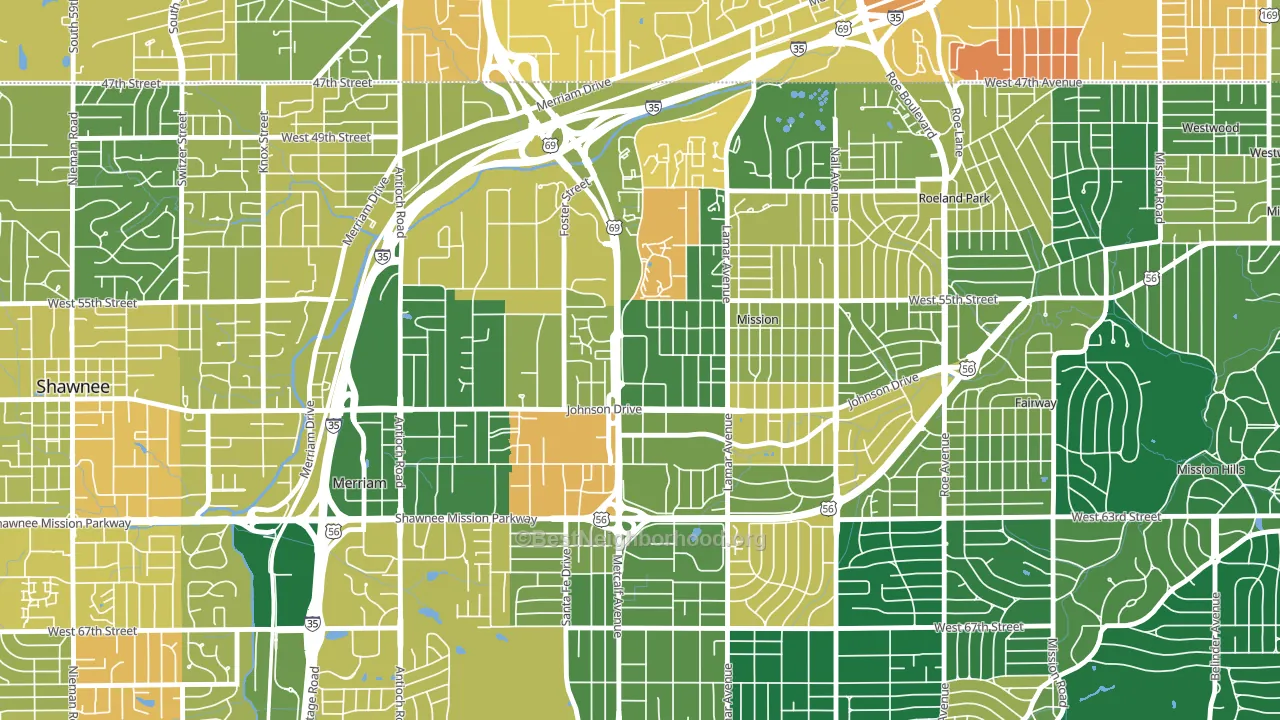 66202, KS block-group voter-turnout map