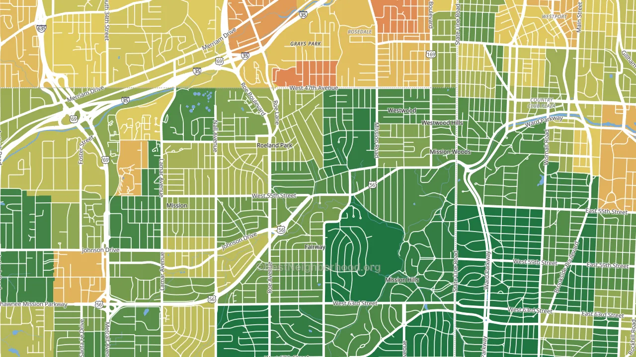 66205, KS block-group voter-turnout map