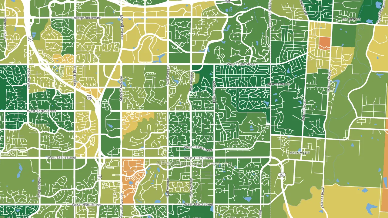 66209, KS block-group voter-turnout map