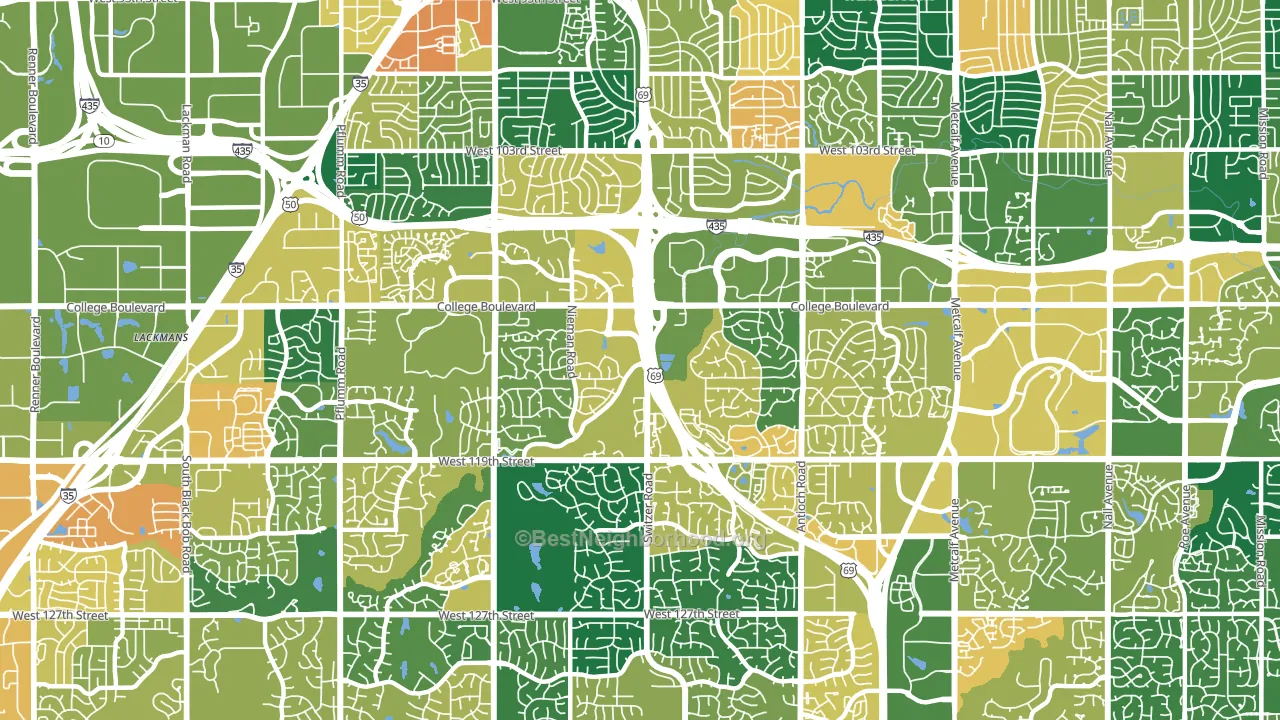 66210, KS block-group voter-turnout map