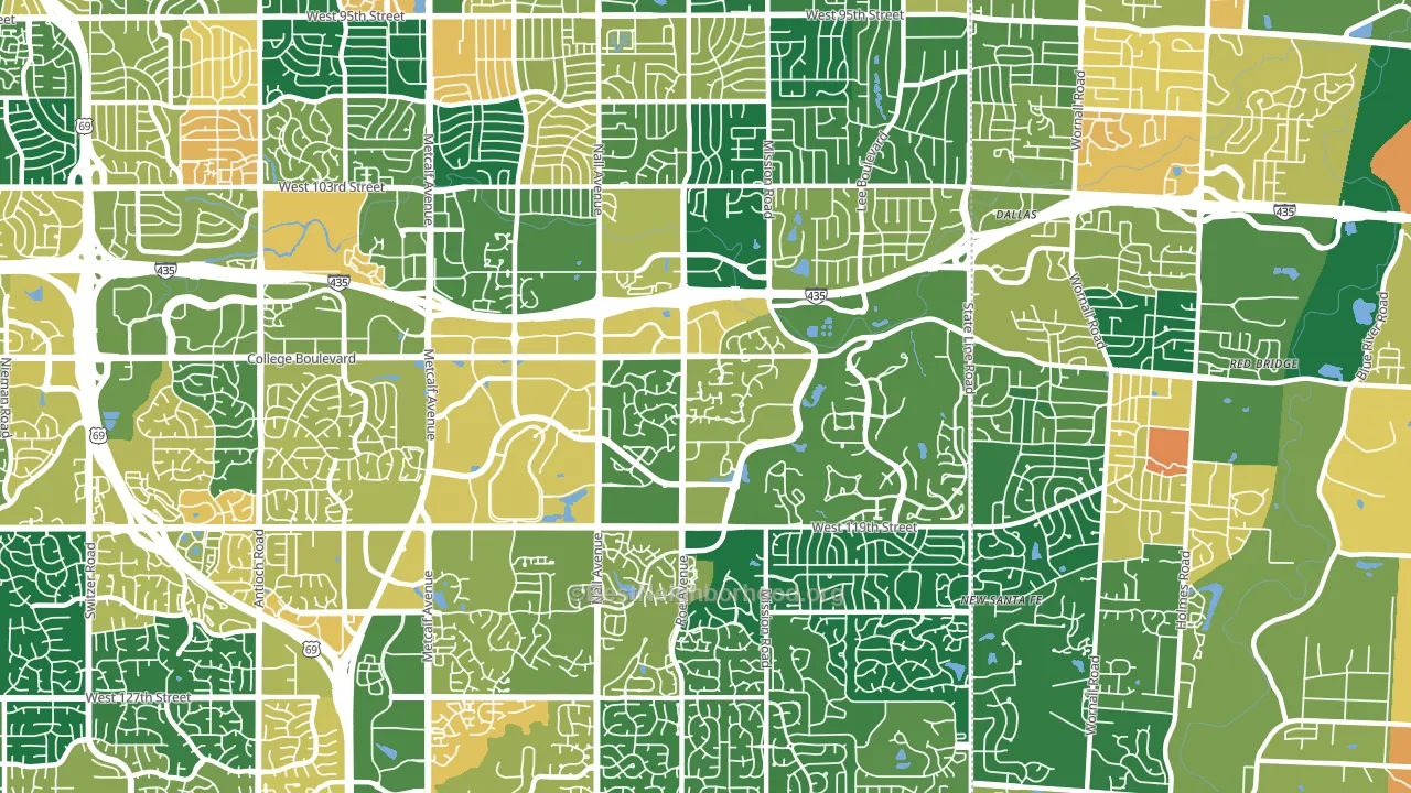 66211, KS block-group voter-turnout map