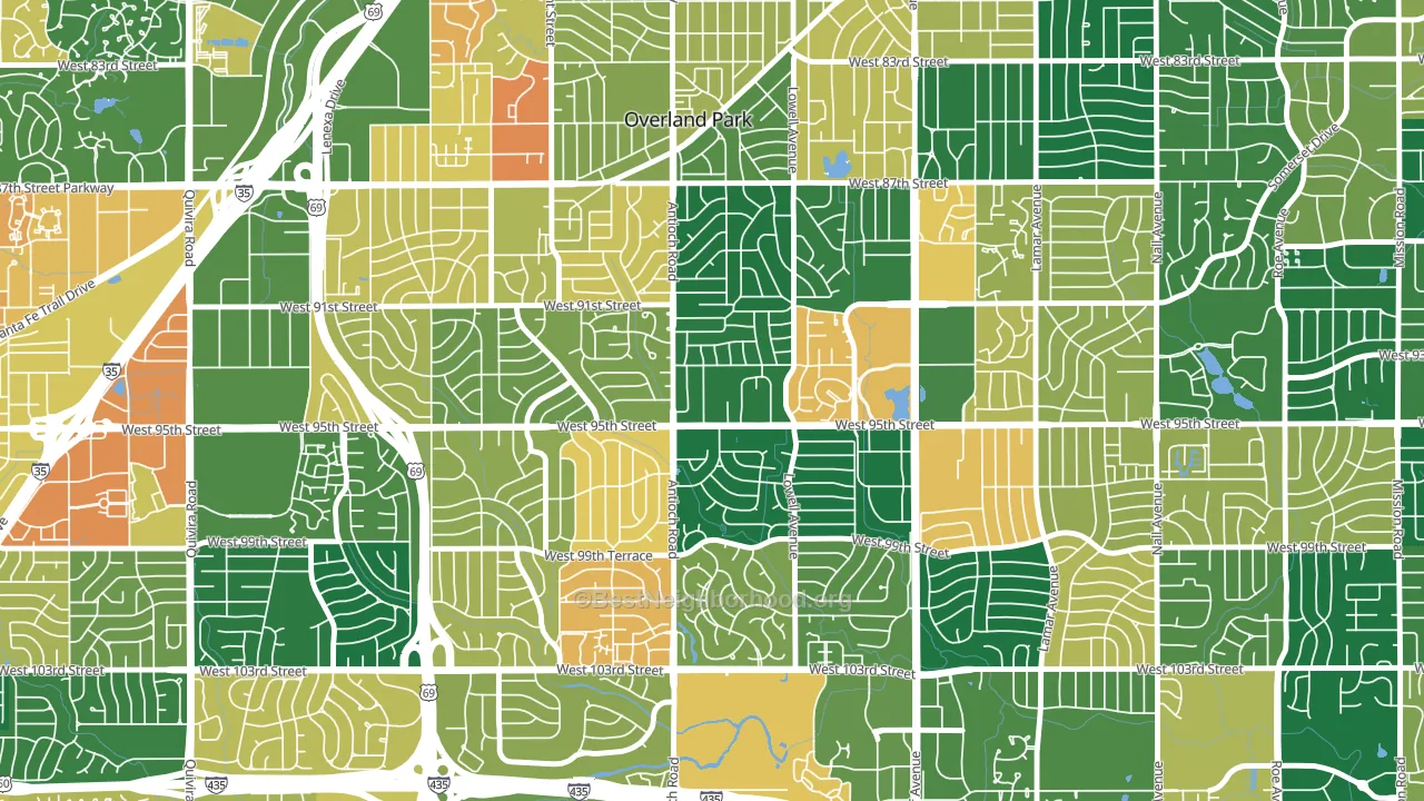 66212, KS block-group voter-turnout map