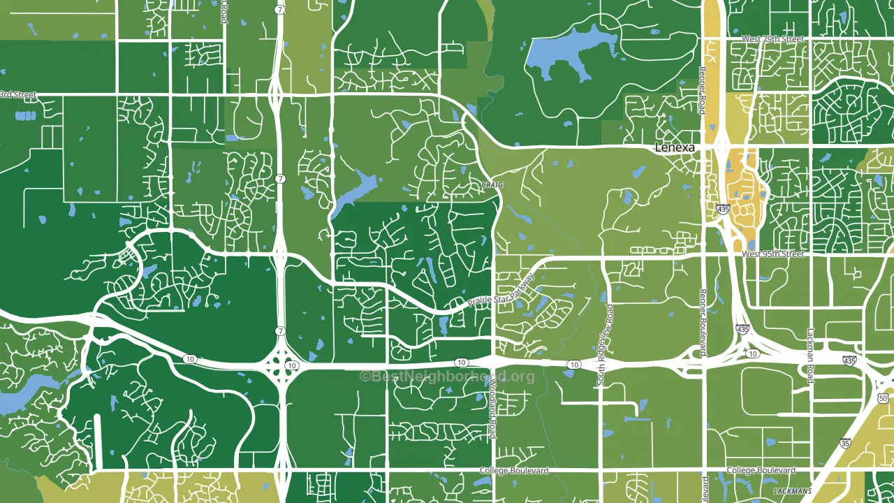 66220, KS block-group voter-turnout map