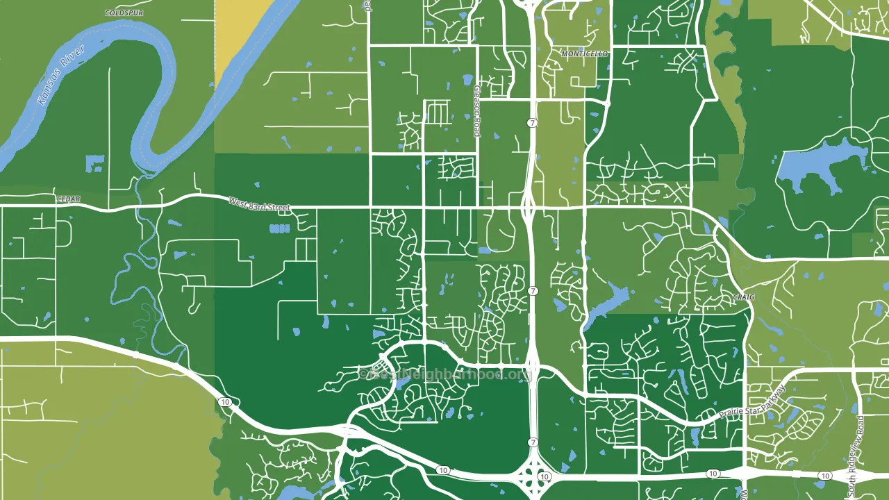 66227, KS block-group voter-turnout map