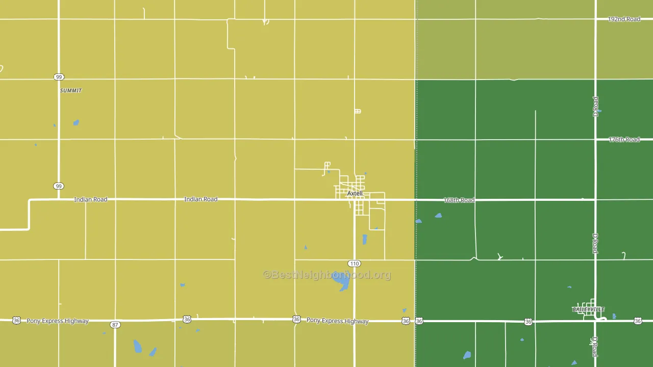 66403, KS block-group voter-turnout map