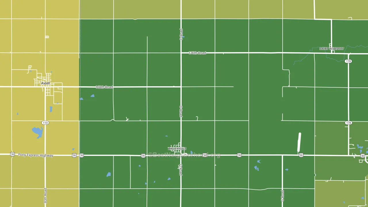 66404, KS block-group voter-turnout map