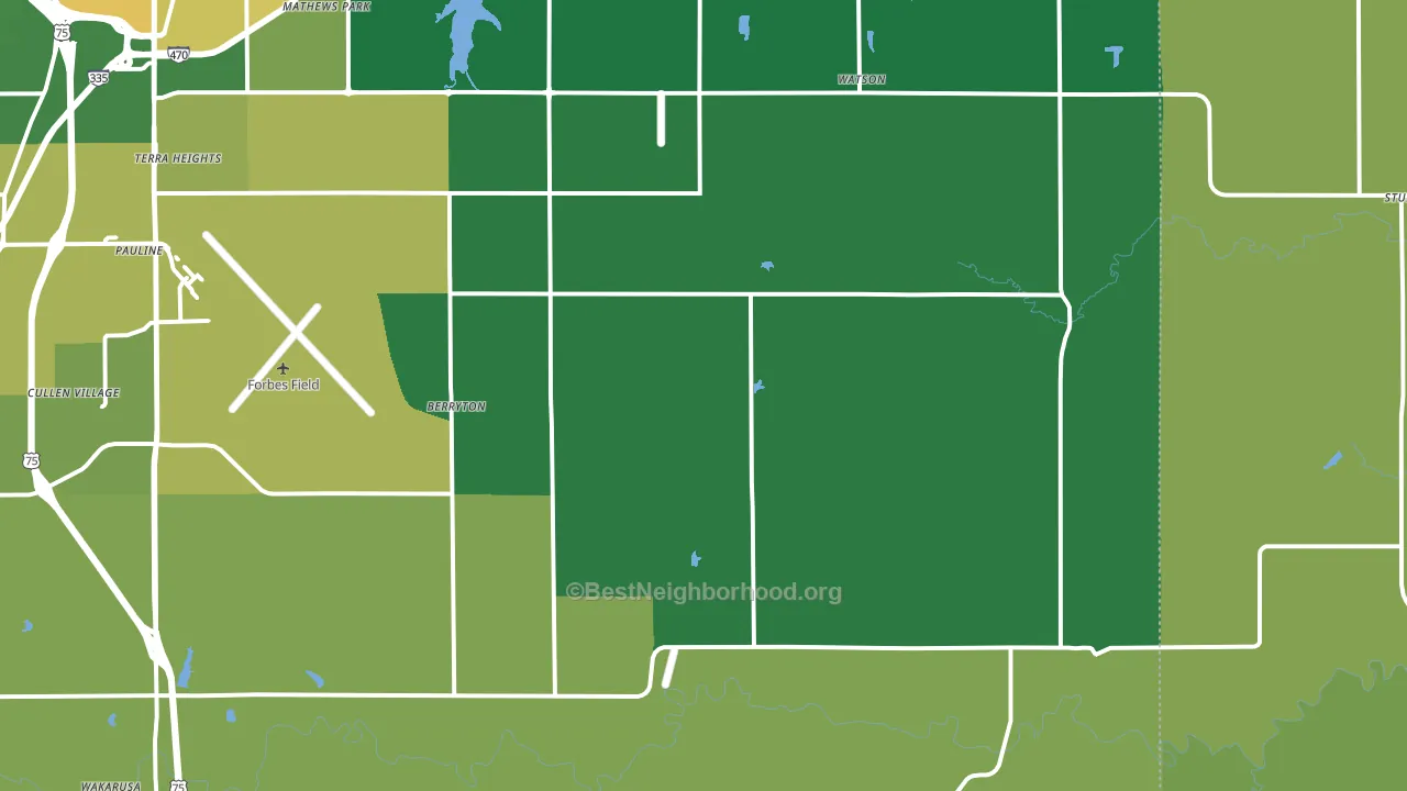 66409, KS block-group voter-turnout map