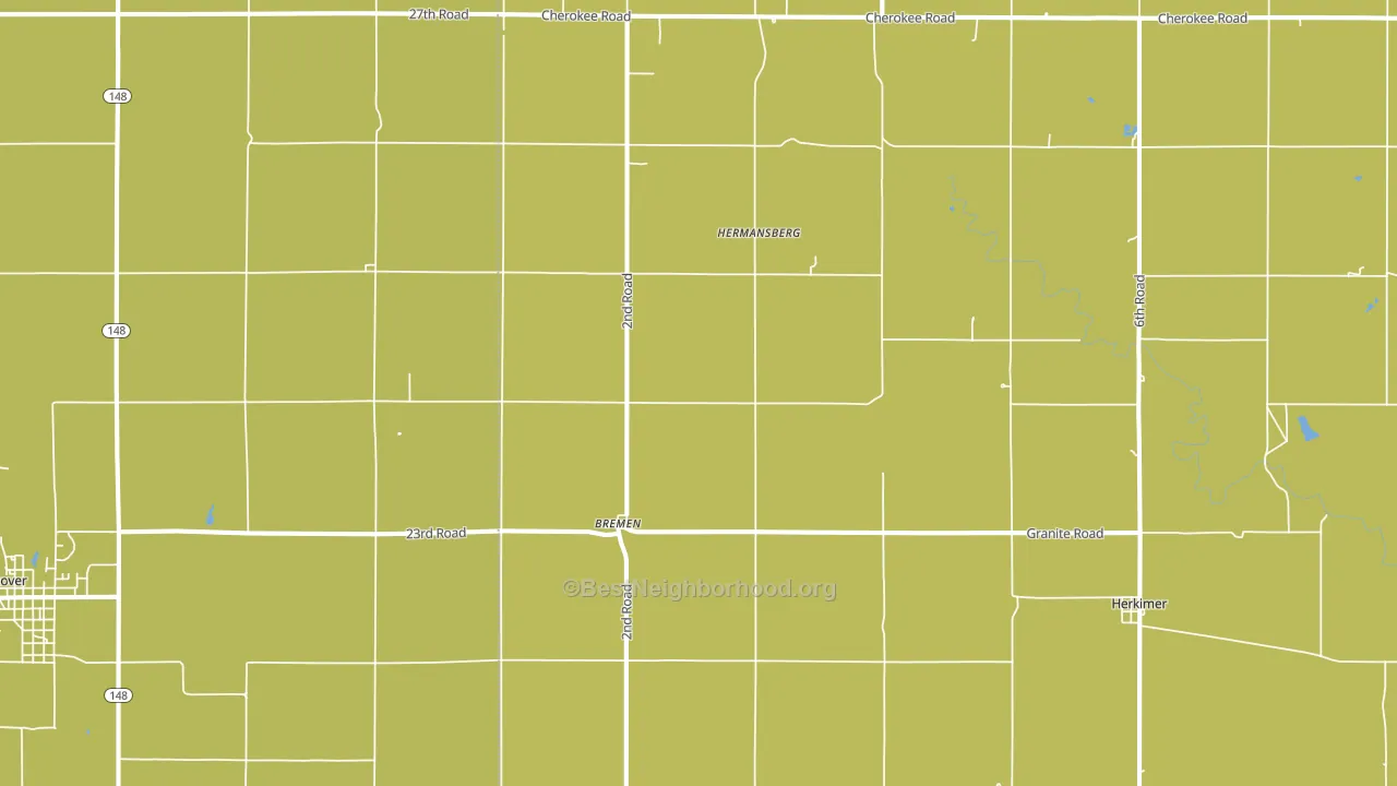 66412, KS block-group voter-turnout map