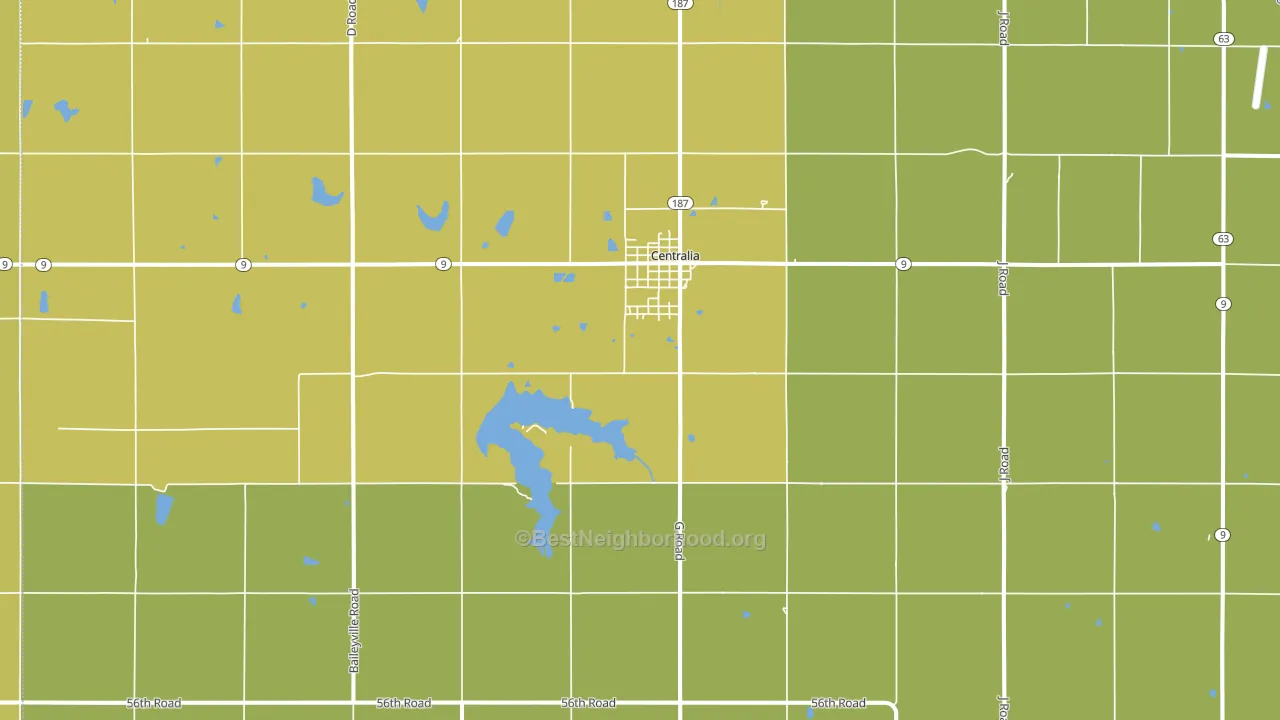 66415, KS block-group voter-turnout map