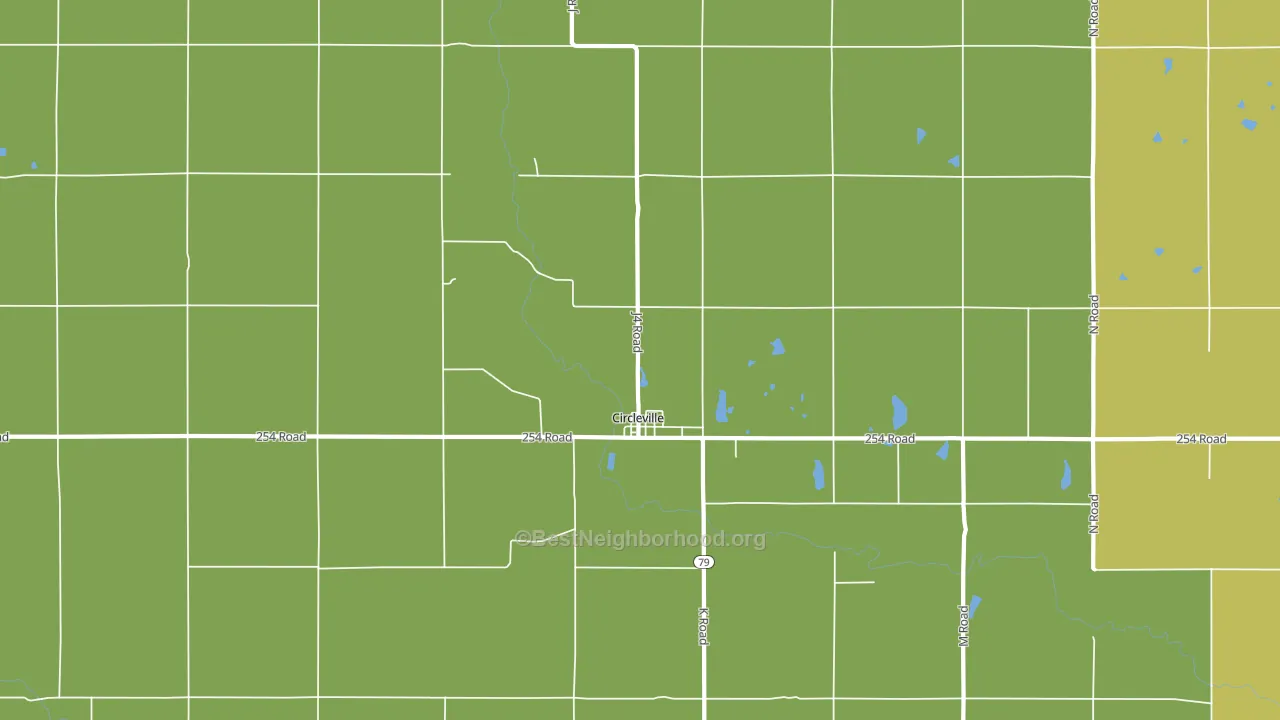 66416, KS block-group voter-turnout map