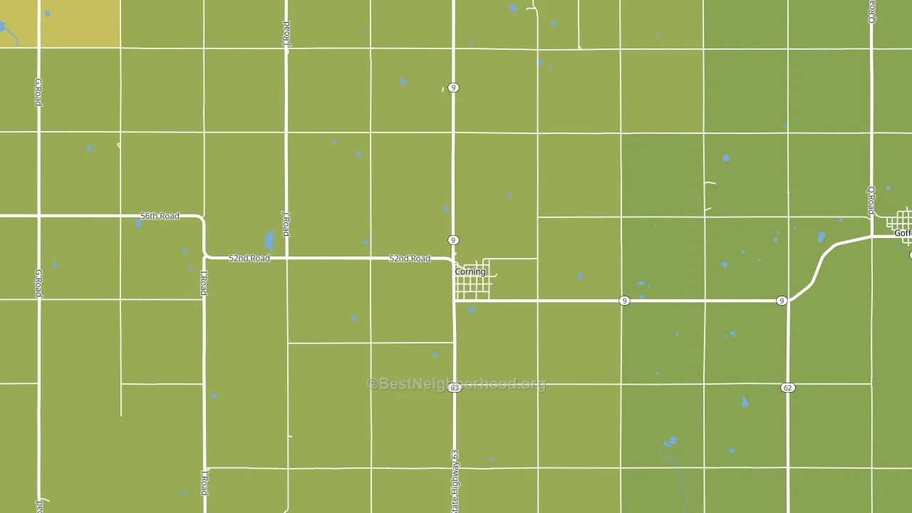 66417, KS block-group voter-turnout map