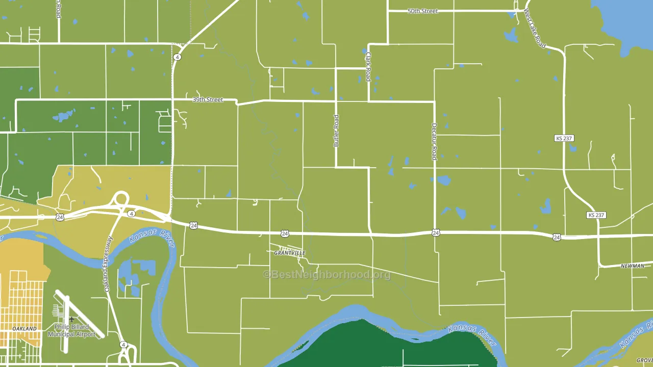 66429, KS block-group voter-turnout map