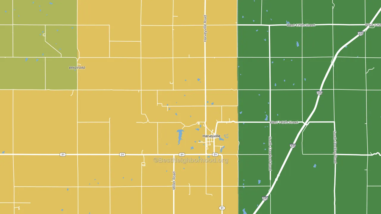 66431, KS block-group voter-turnout map