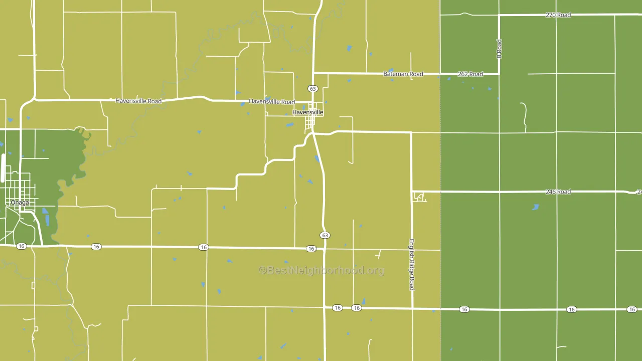 66432, KS block-group voter-turnout map
