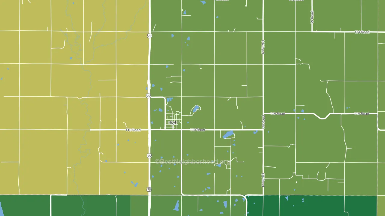 66440, KS block-group voter-turnout map