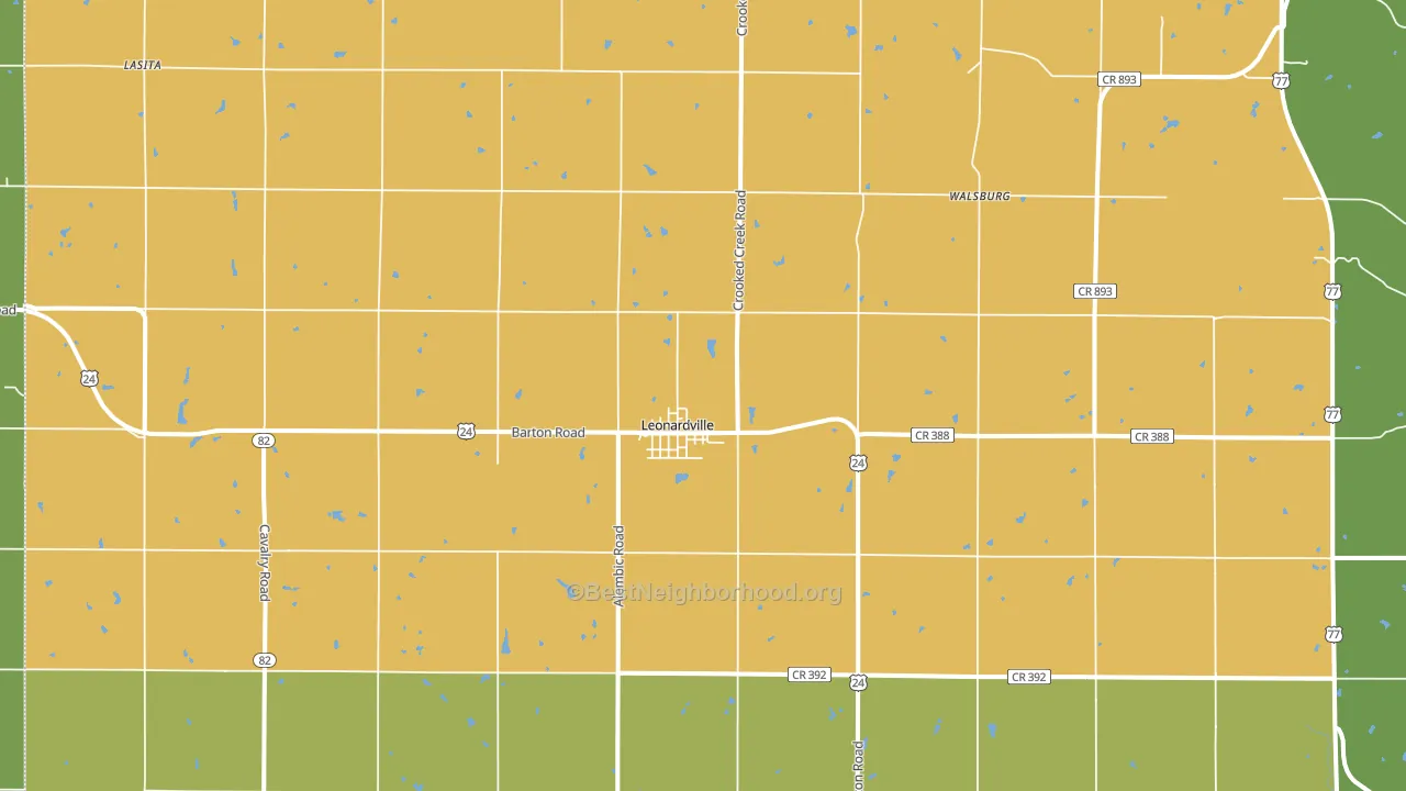 66449, KS block-group voter-turnout map