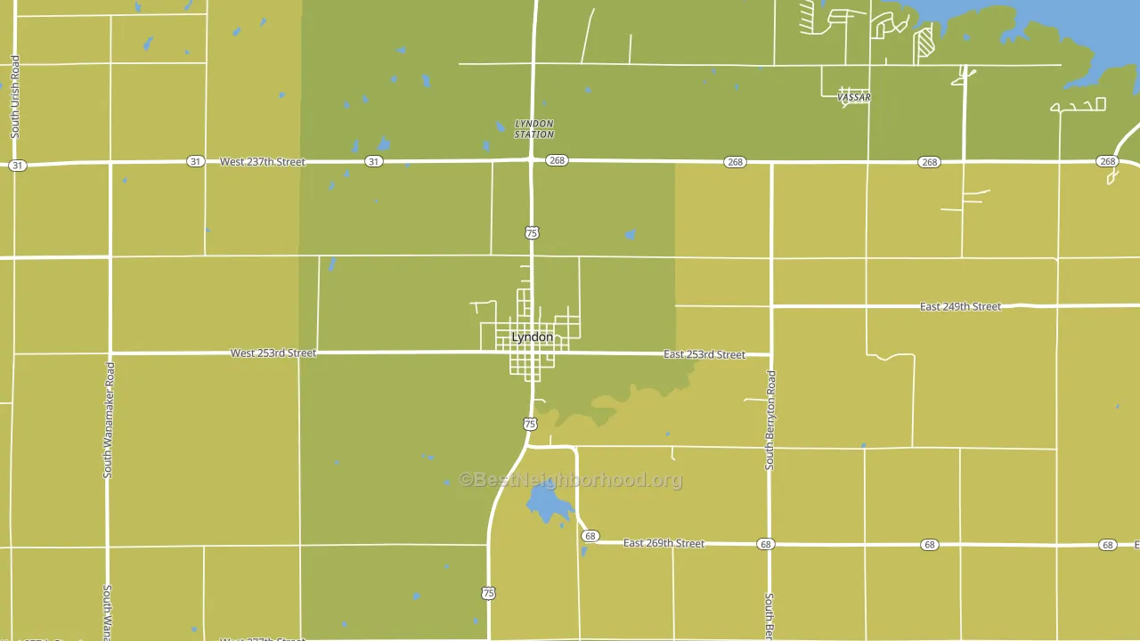 66451, KS block-group voter-turnout map