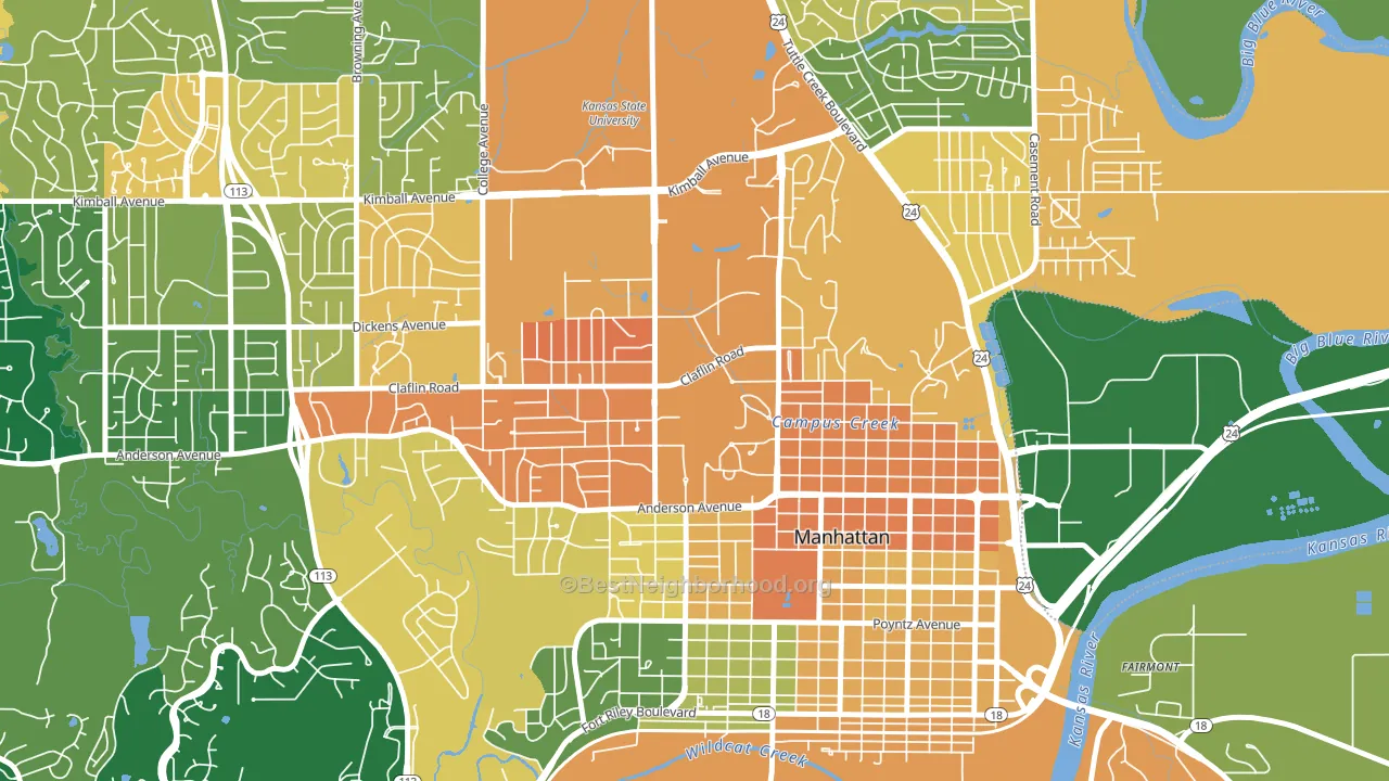 66506, KS block-group voter-turnout map