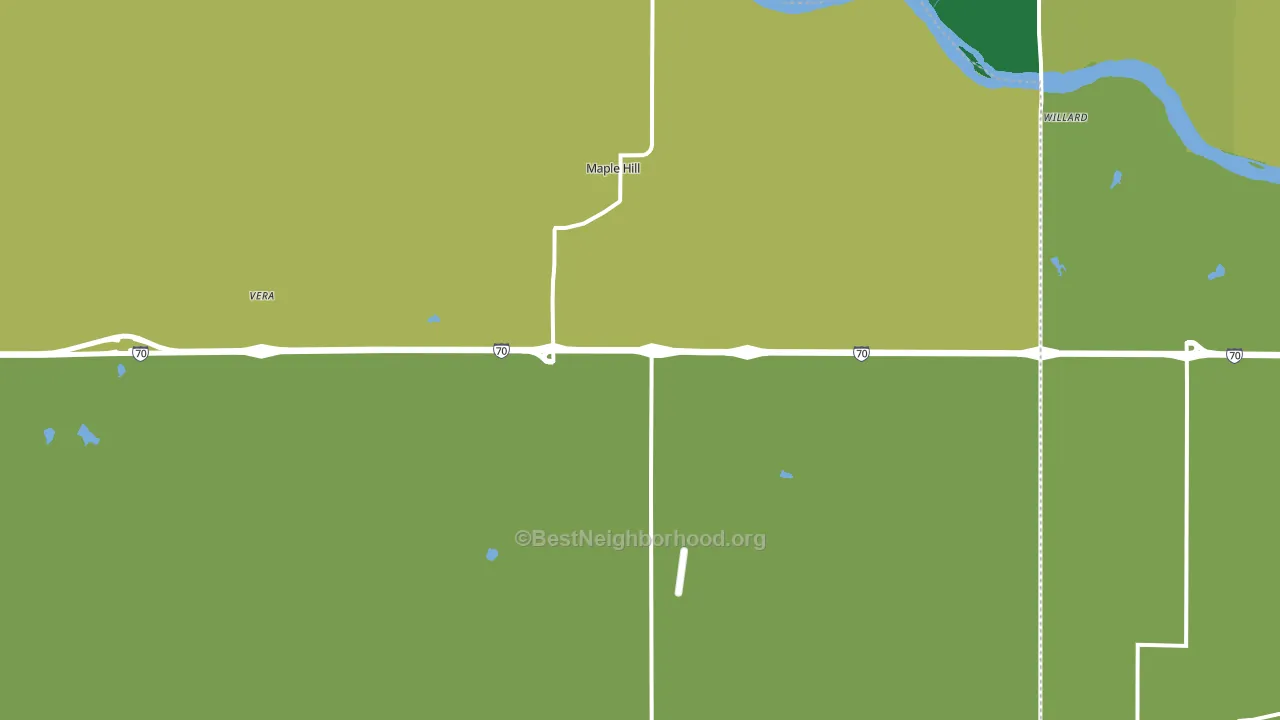 66507, KS block-group voter-turnout map