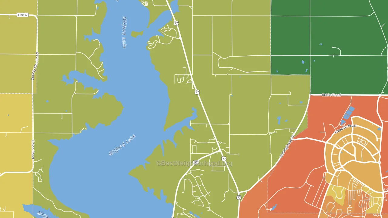 66514, KS block-group voter-turnout map
