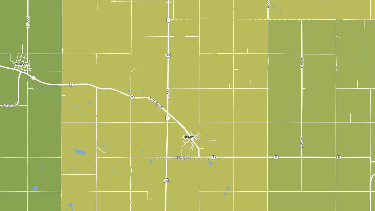66516, KS block-group voter-turnout map