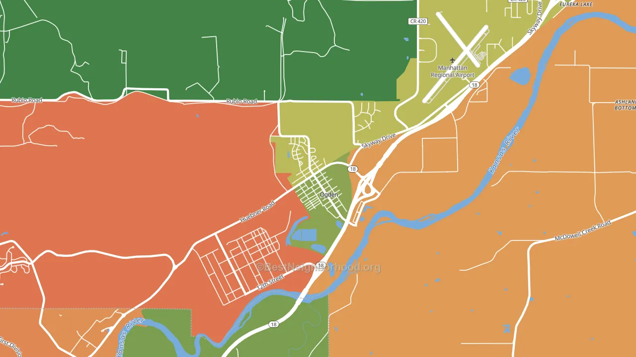 66517, KS block-group voter-turnout map