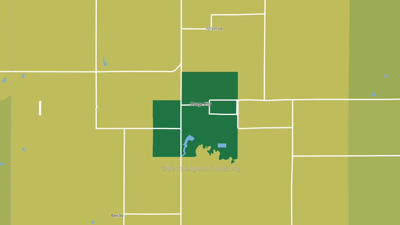 66523, KS block-group voter-turnout map