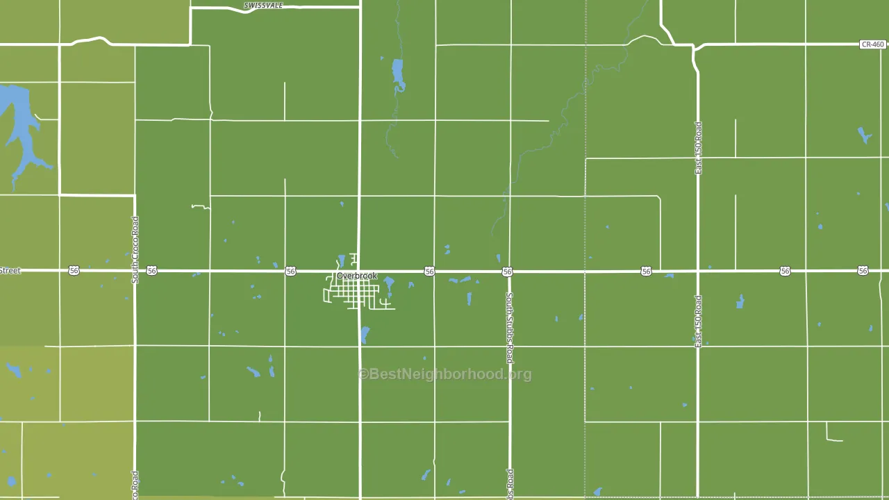 66524, KS block-group voter-turnout map