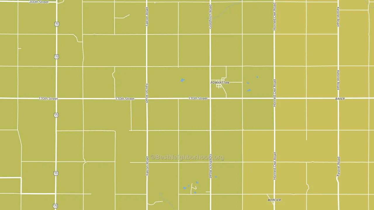 66527, KS block-group voter-turnout map