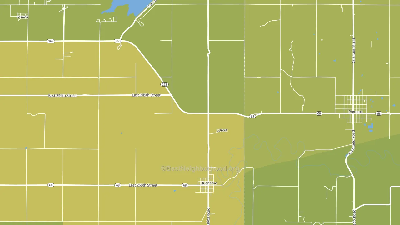 66528, KS block-group voter-turnout map