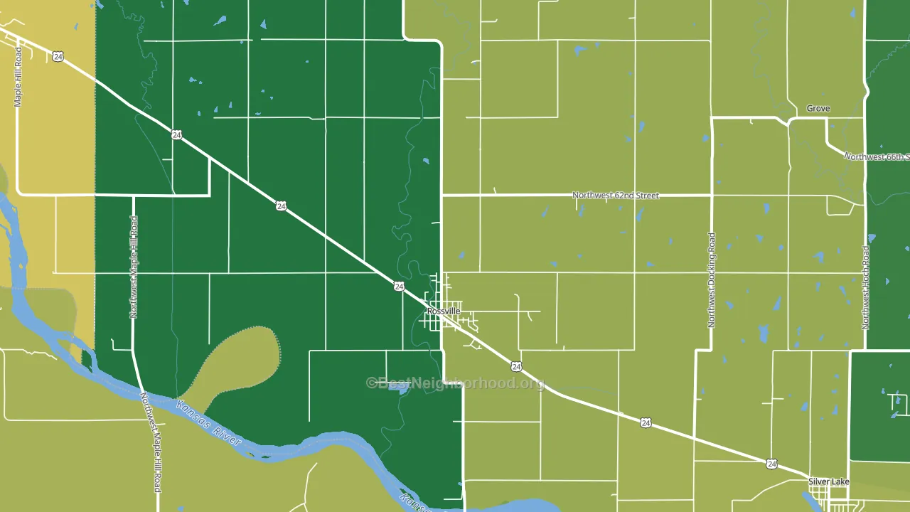 66533, KS block-group voter-turnout map